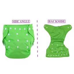 The Cheeky Kidzz Fashionable Trendy Pack of 3 Baby Reusable Cloth Diapers All in One Adjustable Pocket Style Nappies Washable Durable With Combo(MULTI-COLOR) image 2