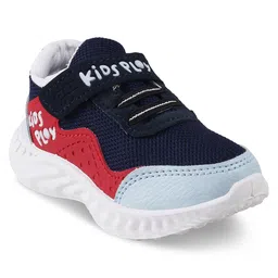 Jazzy Juniors KIds Play Text Designed Velcro Closure Sneakers - Navy image 3