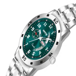 HMTE Men Printed Dial & Bracelet Style Straps Analogue Watch HMTE HM-5230teal image 3