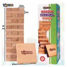 Toyshine Wooden Building Blocks Educational Game Toy - 48 Pieces image 3