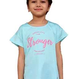 APPALUZO Girls Anti Static Typography Printed Round Neck Relaxed Fit T-shirt-picture-11