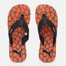 Puma Unisex Orange & Grey Gryffin Printed Thong Flip-Flops-image-54