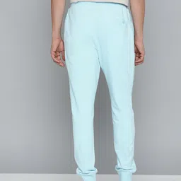 ether Men Blue Typography Printed Joggers image 3