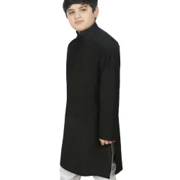 SG Yuvraj Kids Black Regular Fit Kurta image 3