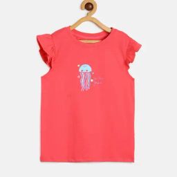 MINIKLUB Kids Pink Printed Top-picture-36