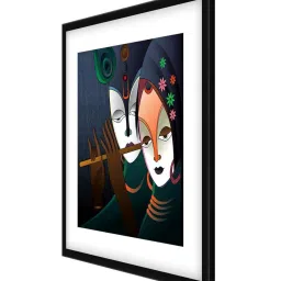 999store Black & Grey Radha Krishna Poster image 3