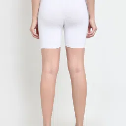 Gracit White & Red Cotton Sports Shorts - Pack Of 2 image 3