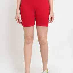 Gracit White & Red Cotton Sports Shorts - Pack Of 2 image 4