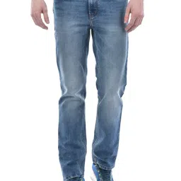 NUMERO UNO Blue Slim Fit Lightly Washed Jeans-picture-10