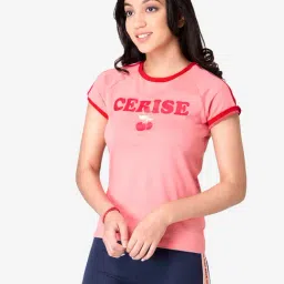 Mode By Red Tape Kids Pink Cotton Printed T-Shirt-picture-32