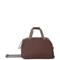 Teakwood Leathers Brown Solid Soft Large Trolley Bag - 61 cm image 4
