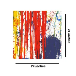 999store Red & Blue Abstract Modern Painting For Office image 5