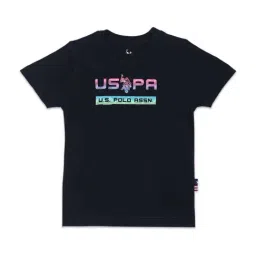 U.S. Polo Assn. Kids Navy Cotton Printed T-Shirt-picture-45