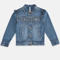 Pantaloons Junior Blue Cotton Regular Fit Full Sleeves Jacket-picture-31