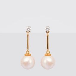 P.N.Gadgil Jewellers 14k Yellow Gold Elegant Pearlfall Diamond Drop Earrings-picture-21