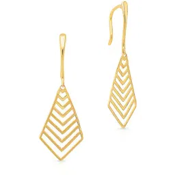 malabar gold and diamonds Malabar Gold & Diamonds 14k Yellow Gold Dangler Earrings For Women-picture-31