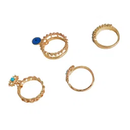 Joker & Witch Blue Eye Blue Ring - Set of 4 image 4