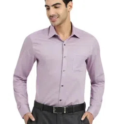 Arrow Purple Cotton Slim Fit Printed Shirt-image-97