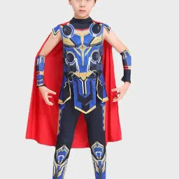 Little Surprise Box Boys Blue Printed Jumpsuit-picture-22