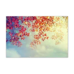 999store White & Orange Foliage In The Autumn Park Canvas Painting image 2