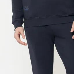 Sweet Dreams Navy Regular Fit Printed Lounge Set image 4