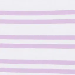 Fame Forever by Lifestyle Kids White & Lilac Cotton Striped T-Shirt image 4