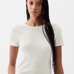 GAP Women Solid Round Neck Cotton T-shirt-picture-27