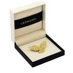 Leonardi Men Artificial Stones Studded Statement Crystal Eagle Brooch-picture-16