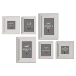 Art Street White Synthetic Gusto Wall Photo Frame - Set of 6 image 4