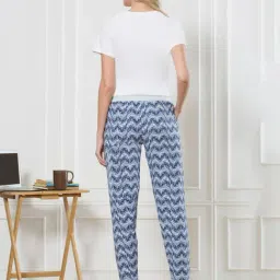 Van Heusen Blue Slim Fit Joggers image 2