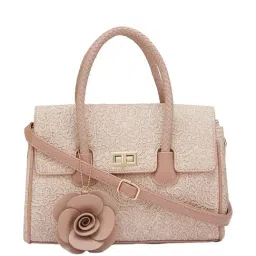 Globus Nude Textured Medium Handbag-image-40