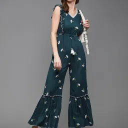 Miss Chase Green Printed Jumpsuit image 4