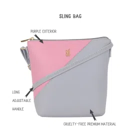 Baggit Iris Flower Color Block Small Sling Handbag image 4