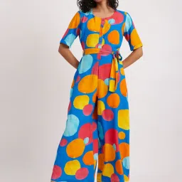 Pink Fort Multicolored Polka Dots Jumpsuit image 4