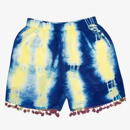 Kiddopanti Kids Multicolor Tie & Dye Shorts (Pack Of 2) image 3
