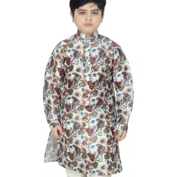 SG Yuvraj Kids White Printed Kurta image 1