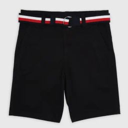 Tommy Hilfiger Boys Black Organic Cotton Solid Shorts-picture-4