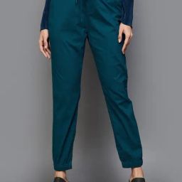 Code by Lifestyle Blue Cotton Joggers-picture-38