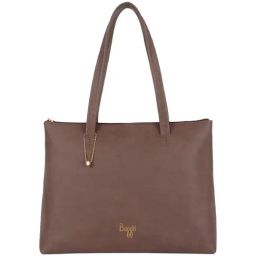 Baggit Munich Scan Brown PU Solid Tote Handbag-picture-46