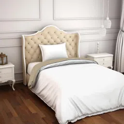 Spaces Hygro White Cotton 300 TC Duvet Cover - Set of 1 image 1