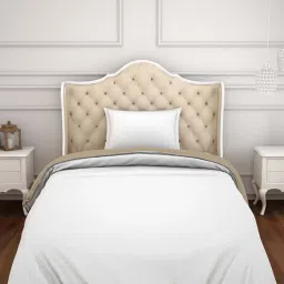 Spaces Hygro White Cotton 300 TC Duvet Cover - Set of 1 image 2