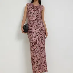 Fablestreet Peach Regular Fit Dress-picture-15