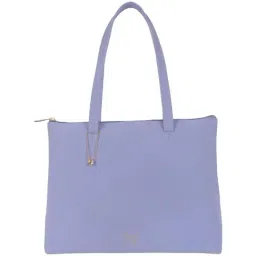 Baggit Munich Dribble Purple PU Solid Tote Handbag-image-32