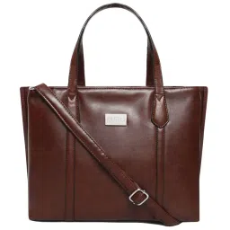 KLEIO Brown Solid Medium Handbag image 1