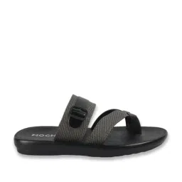 Mochi Black Cross Strap Sandals image 3