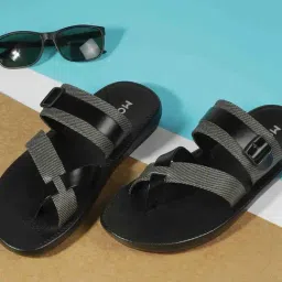 Mochi Black Cross Strap Sandals-picture-36