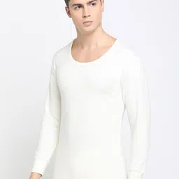 DIXCY SCOTT Men Off White Thermal Top image 3