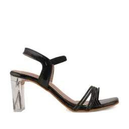 Scentra Women's SPAIN Black Ankle Strap Sandals-image-26