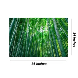 999store Green Bamboo Trees Canvas Painting image 5