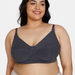 Zivame Dark Grey Double Layered Maternity Bra-picture-13